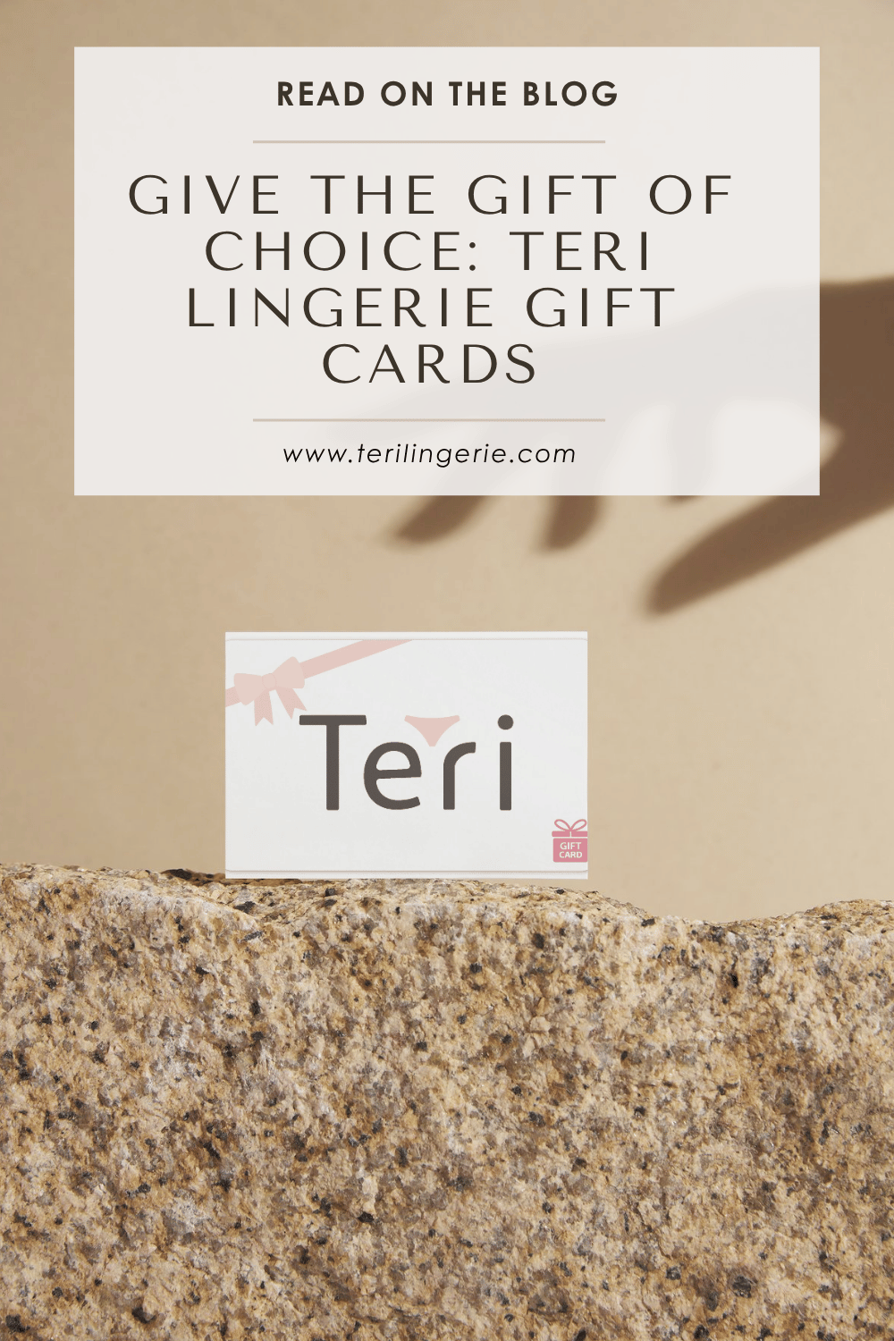 Give the Gift of Choice: Teri Lingerie Gift Cards