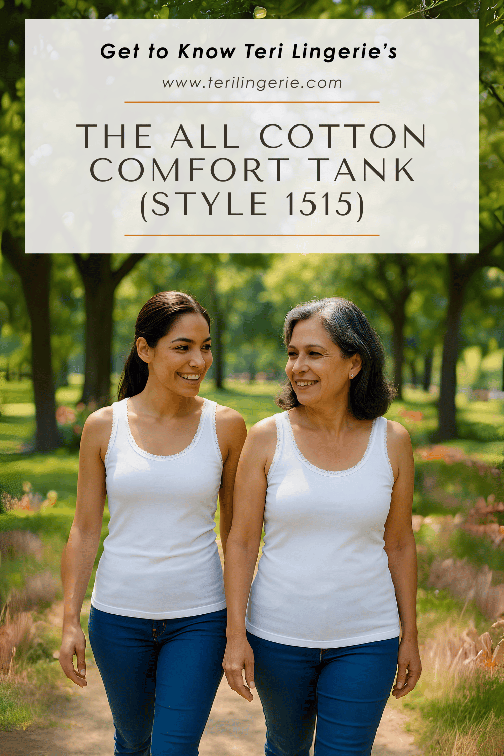 Teri Lingerie 1515 All Cotton Comfort Tank article graphic