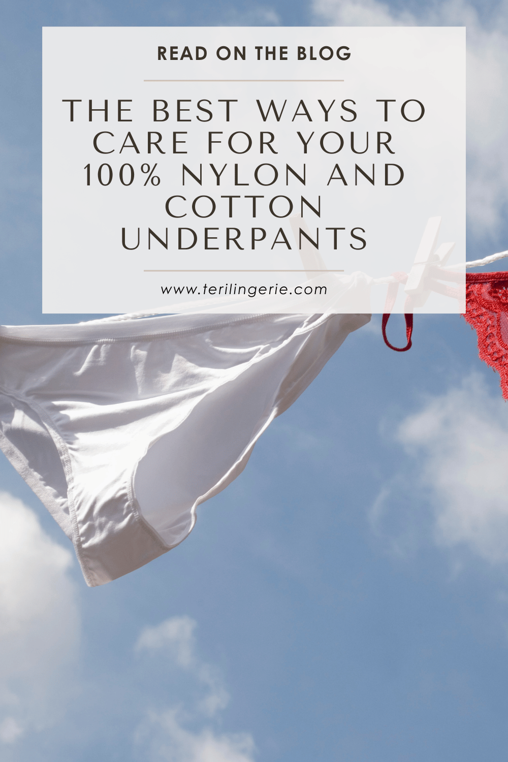 Nylon and cotton underwear care guide article graphic