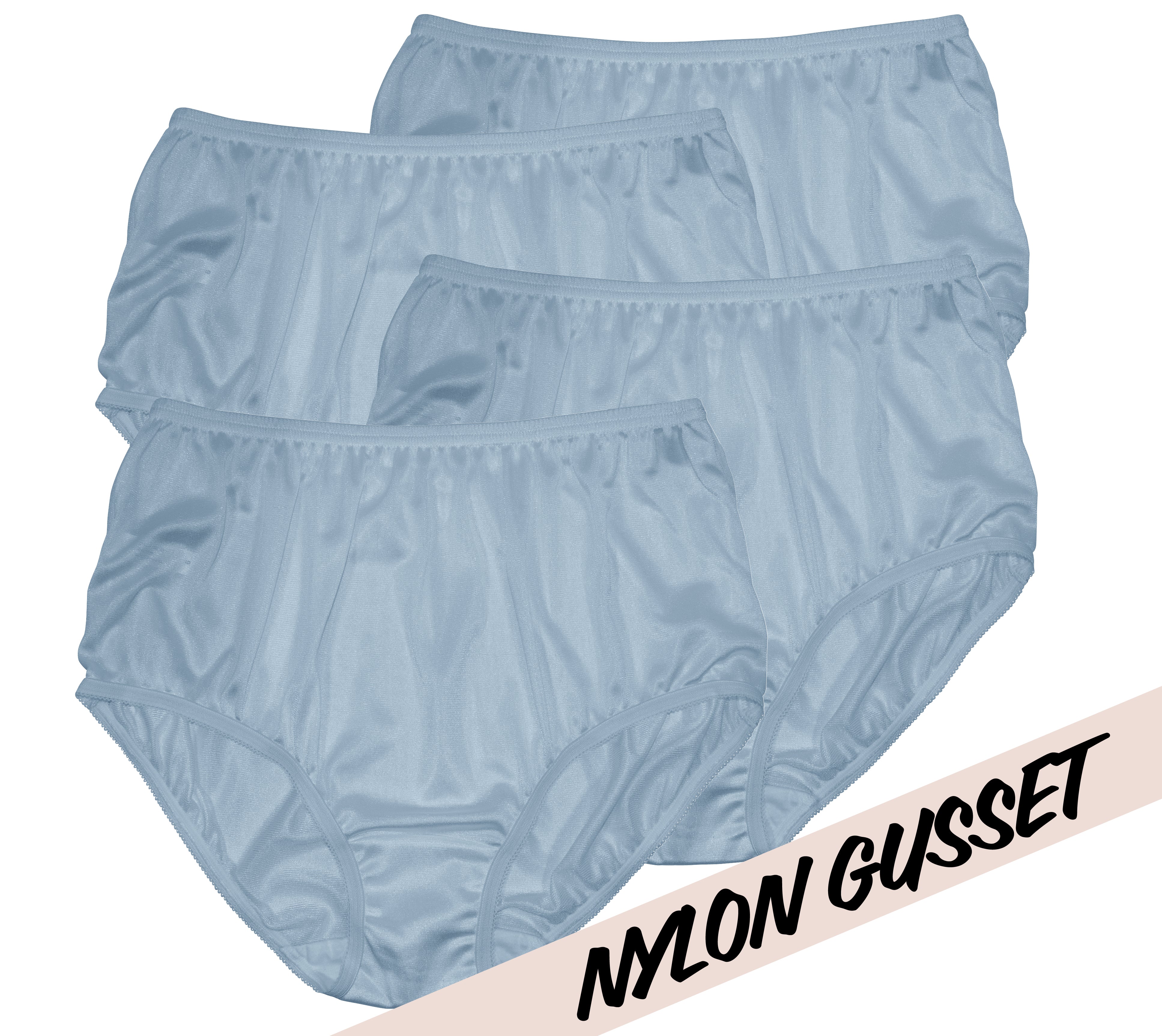 NYLON GUSSET Plain Jane/331 4 Pack: Dusty Blue