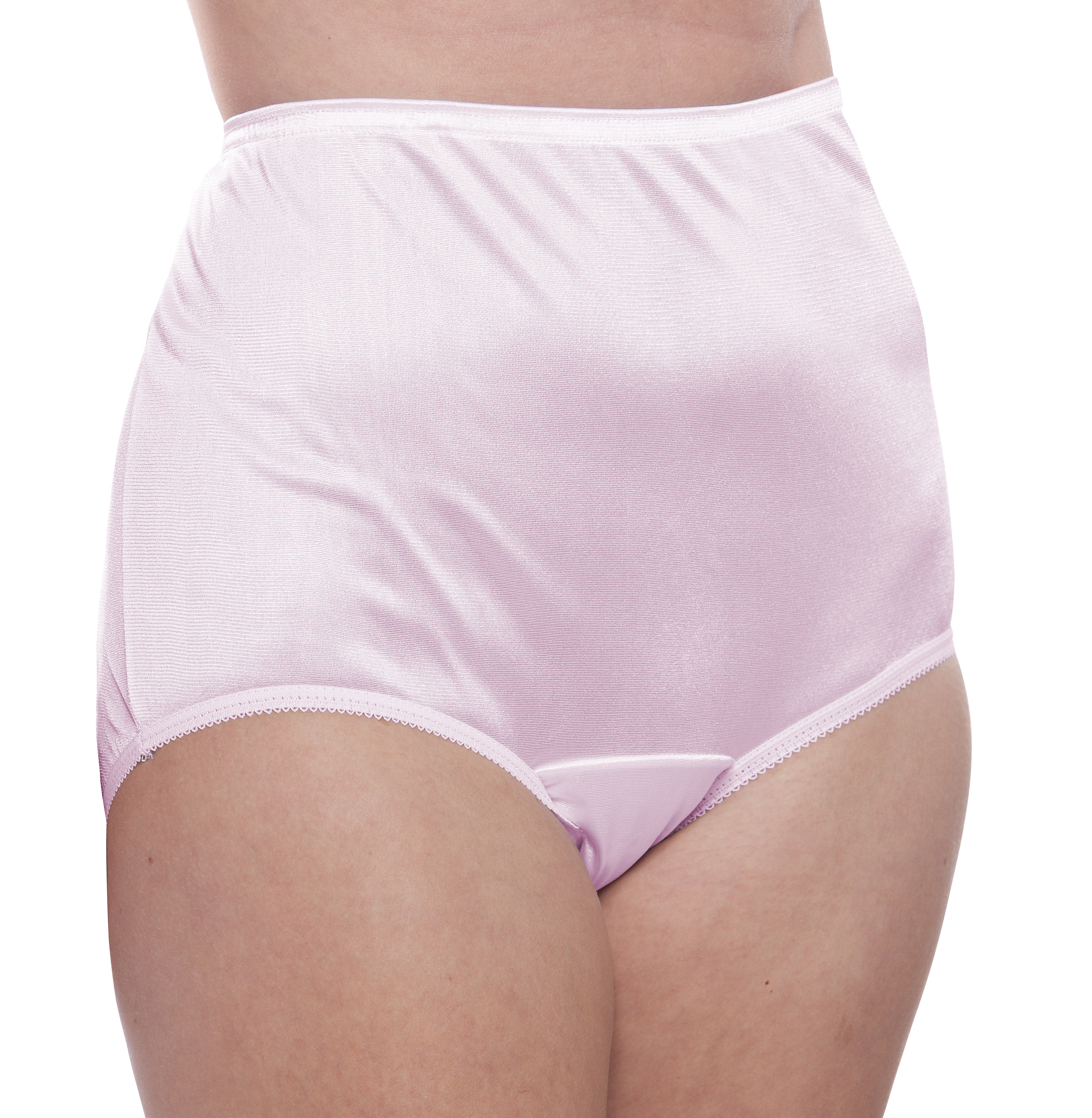 Classic Nylon, Full Coverage Brief Panty Seaside Bliss 4 Pack (Plain Jane)