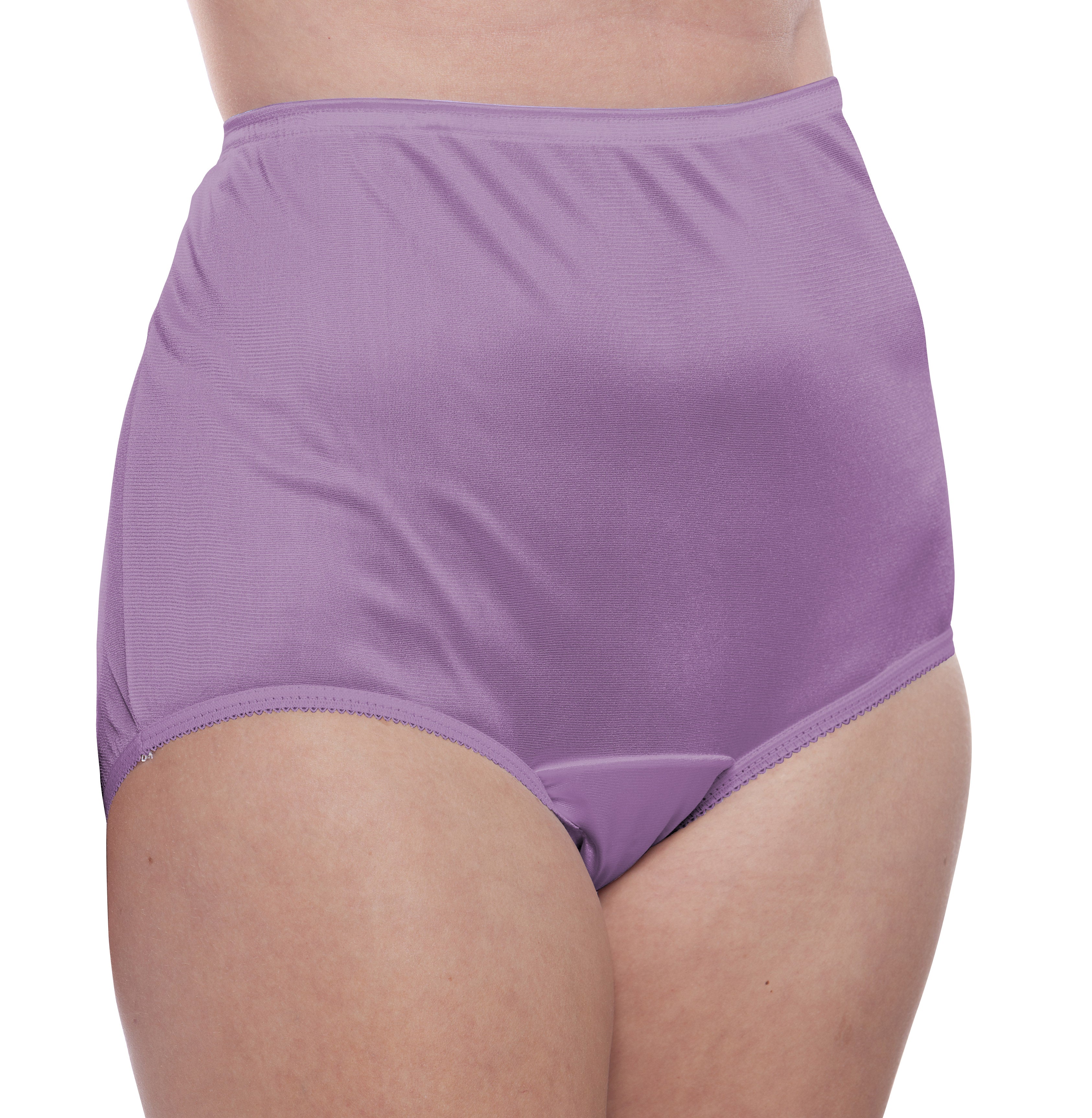 4 Pair Lace Elastic 100% Nylon Assorted Panties Size 6 Carole Panty USA Made
