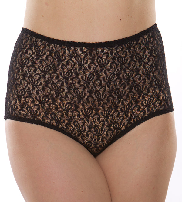 Women's Classic, Nylon, Full Coverage Brief Panty by Teri Lingerie